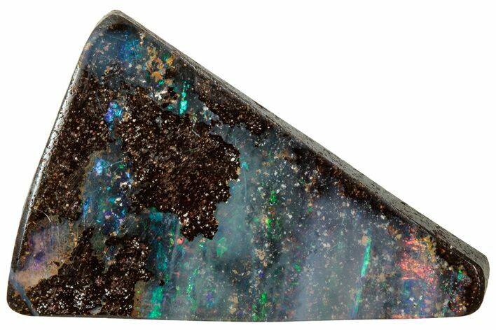 Colorful Boulder Opal Cabochon - Queensland, Australia #314801